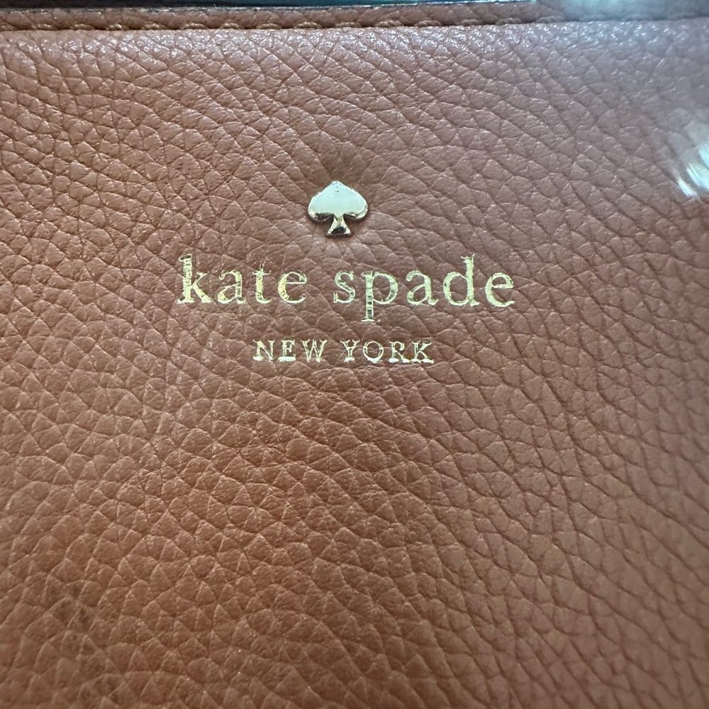 Kate Spade Tan Leather Satchel purse - Picture 3 of 16